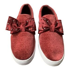 Isaac Mizrahi Womens Imbeth Casual Fashion Sneakers In Wine Vegan Size 8M